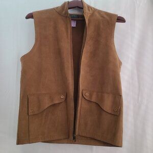 RALPH LAUREN Tan Suede Vest